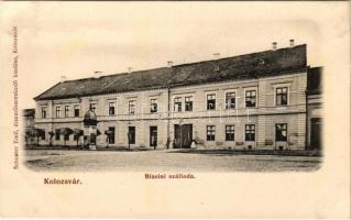 Kolozsvár, Cluj; Biasini szálloda. Schuster Emil kiadása / hotel (fl)