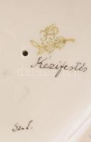 3 db Drasche figura. Kézzel festett, jelzett, hibátlan 16 cm ig