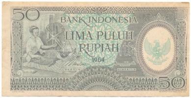 Indonézia 1964. 50R T:F Indonesia 1964. 50 Rupiah C:F Krause P#96