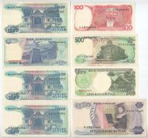 Indonézia 1984-1992. 100R-10.000R (8db, 6xklf, közte 2db sorszámkövető) T:AU-F
Indonesia 1984-1992....