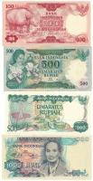 Indonézia 1977-1980. 100R-1000R (4xklf) T:UNC-F Indonesia 1977-1980. 100 Rupiah - 1000 Rupiah (4xdiff) C:UNC-F