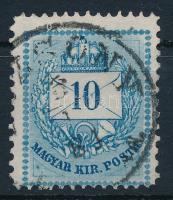 1874 10kr 13 : 11 1/2 fogazással (3.000)