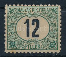 1903 Zöldportó 12f 11 1/2 fogazással (120.000) (rozsda / stain)