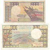 Dzsibuti DN(1979) 500Fr + 5000Fr T:F, az 5000 szép papír, de van rajta tűlyuk
Djibouti ND(1979) 500...