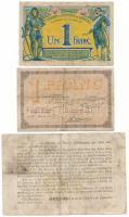 Franciaország / Harmadik Köztársaság 1916. 50c + 1917. 1Fr + 1920. 1Fr helyipénzek T:F
France / Thi...