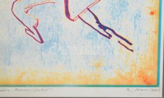 Božidar Jušić (1929-2016): Mercutio, 2001. Computer print, papír. Jelzett. Művészpéldány E.A. 3/25 s...