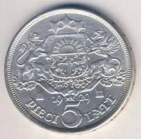 Lettország 1929. 5L Ag T:2