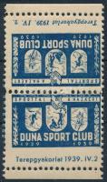 1939 Duna Sport Club levélzáró pár