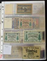 Német Birodalom / Weimari Köztársaság ~1920as évek vegyes 532db-os német szükségpénz tétel fehér nég...