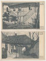 Budapest I. Tabán - 5 db régi képeslap