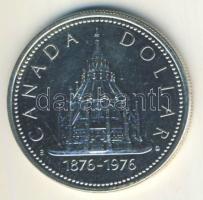 Kanada 1976. 1$ Ag "Parlamenti könyvtár" T:PL