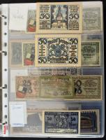 Német Birodalom / Weimari Köztársaság ~1920as évek vegyes 404db-os német szükségpénz tétel fehér nég...