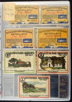 Német Birodalom / Weimari Köztársaság ~1920as évek vegyes 404db-os német szükségpénz tétel fehér nég...