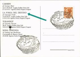 1975 Arena di Verona, 53o Festival Dell'Opera Lirica: Carmen, La Forza del Destino, Turandot, N...