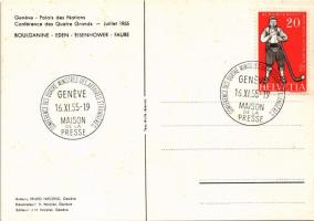 1955 Geneve, Conférence des Quatre Ministres des Affaires Étrangéres - Pro Mundi pace /
Geneva Summ...