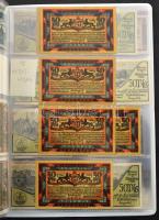 Német Birodalom / Weimari Köztársaság ~1920as évek vegyes 308db-os német szükségpénz tétel fehér nég...