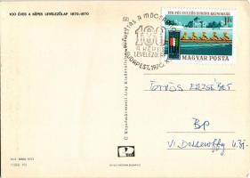 1870-1970 100 Éves a Képes Levelezőlap, reklám (EK) + So. Stpl