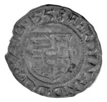 1558K-B Denár Ag "I. Ferdinánd" (0,45g) T:XF patina, kitörés Hungary 1558K-B Denar Ag &quo...