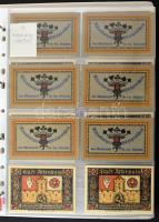 Német Birodalom / Weimar Köztársaság ~1920-as évek vegyes 226db-os német szükségpénz tétel fehér nég...