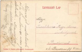 Dunaharaszti, Rozoger vendéglő, étterem fedett terasza. Kulikov J. Nándor kiadása (EK)