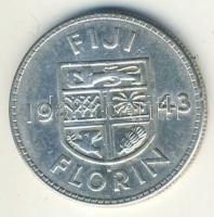 Fidzsi-szigetek 1943. 1Fl Ag VI.György T:3+