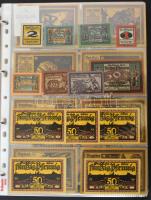 Német Birodalom / Weimar Köztársaság ~1920-as évek vegyes 550db-os német szükségpénz tétel fehér nég...