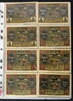 Német Birodalom / Weimar Köztársaság ~1920-as évek vegyes 550db-os német szükségpénz tétel fehér nég...