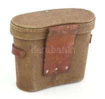 Régi katonai távcső tok, 18x9x14,5 cm