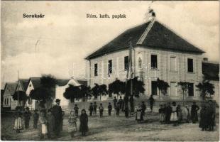 1909 Budapest XXIII. Soroksár, Római katolikus paplak. Kohn és Grünhut kiadása (EK)