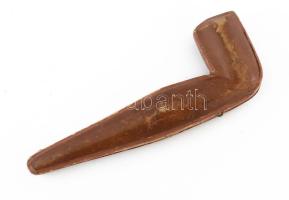 Régi pipa, eredeti tokkal, a tok belsején jelzett: Weisz G. Budapest, Rákóczi-út 70., kissé kopott, ...