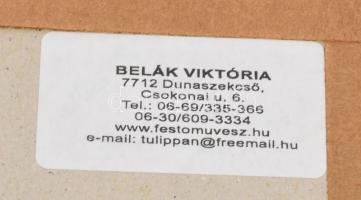 Belák Viktória (1980- ): Macik és csillagok (Teddies and stars), 2004. Akvarell, papír, jelzett. Pas...