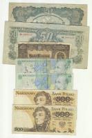 Kis hagyaték bankjegy tétel, magyar 25db + külföldi 11db, régi és új T:vegyes