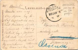 1910 Barcaföldvár, Földvár, Marienburg, Feldioara; Burg, Untere Marktgasse / vár, Alsó utca, Josef S...