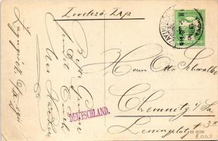 1911 Zayugróc, Ugrócváralja, Uhrovec; Karolinavölgy, Gróf Zay váralja / castle. Art Nouveau (EK)