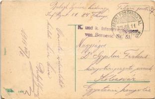 1915 Die Winterschlacht in Ostpreußen. Fluchtartiger Rückzug der Russen bei Sentken, wobei größere G...