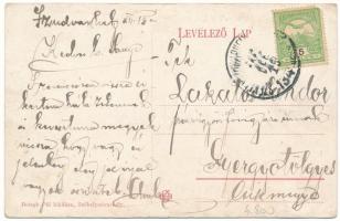 Székelyudvarhely, Odorheiu Secuiesc; Deák tér, Plébánia templom. Betegh Pál kiadása / square, church...