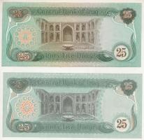 Irak 1981-1982. 25D + 1990. 25D Öböl-háború alatti szükség kiadás T:AU
Iraq 1981-1982. 25 Dinars + ...