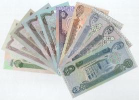 Irak 1980-2003. 1/4D-1000D (10db) T:UNC,AU (egyik F szép papír)
Iraq 1980-2003. 1/4 Dinar - 1000 Di...