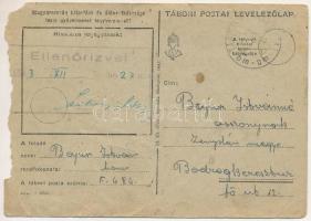 1943 Boldog Újévet kíván... "Magyarország kitartása és áldozatkészsége teszi győzelmessé fegyve...