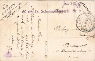 1918 Boldog húsvéti ünnepeket / Easter greeting art postcard, boy with rabbits. B.K.W.I. 4607-1. s: ...