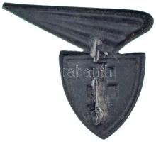 ~1940. "Ismeretlen 'szárnyas' leventejelvény" szürkefém lemezjelvény tű nélkül (...