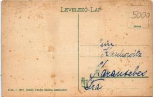 Karánsebes, Caransebes; Főgimnázium, építkezés. Halász Nándor kiadása / school, construction (fl)