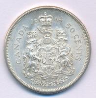 Kanada 1964. 50c Ag "II. Erzsébet" T:AU Canada 1964. 50 Cents Ag "Elizabeth II" ...