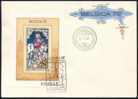 1972 Belgica vágott blokk FDC-n (5.000)