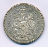 Kanada 1963. 50c Ag "II. Erzsébet" T:XF Canada 1963. 50 Cents Ag "Elizabeth II" ...