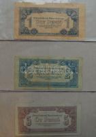 Kis hagyaték bankjegy tétel albumban, pengő-, forint-korszak, összesen 59db T:vegyes