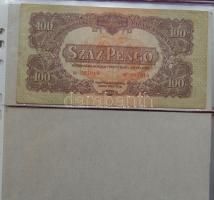 Kis hagyaték bankjegy tétel albumban, pengő-, forint-korszak, összesen 59db T:vegyes