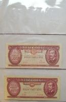 Kis hagyaték bankjegy tétel albumban, pengő-, forint-korszak, összesen 59db T:vegyes