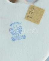 Aquincum porcelán madár, kézzel festett, jelzett, hibátlan m: 11,5 cm