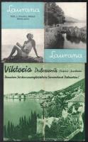 Horvátország, 2 db idegenforgalmi prospektus: Laurana fürdő és klimatikus üdülőhely Abbazia mellett, magyar nyelvű + Viktoria Dubrovnik (Ragusa) Jugoslavien, német nyelvű